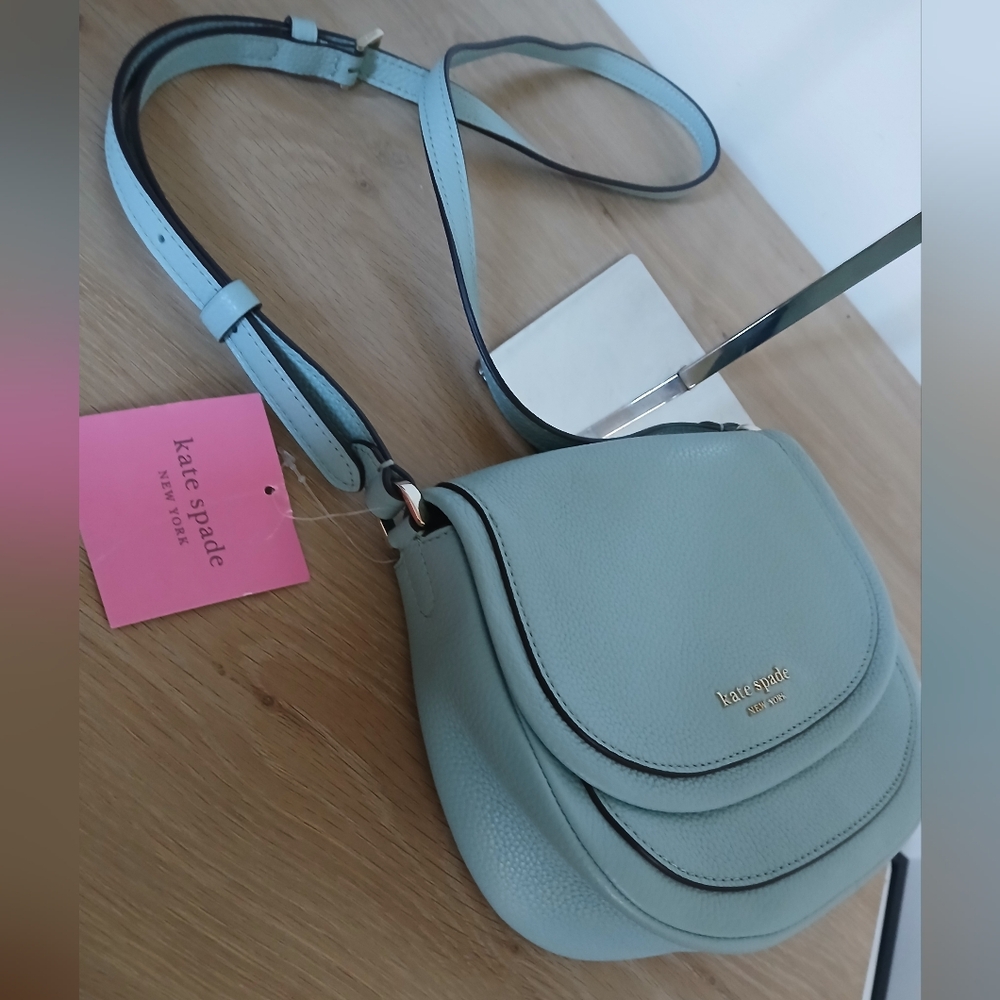 NWT Kate Spade Roulette Small Saddle - Picture 13 of 13